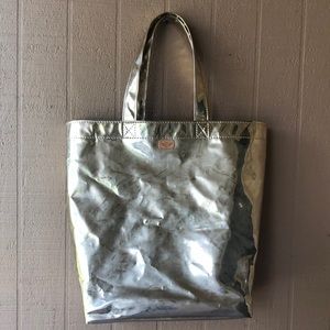 Consuela metallic gold tote